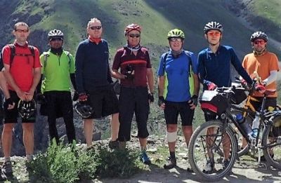 Rodney Ross Cycling on the  tour with redspokes